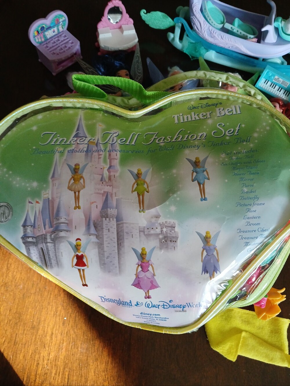 Disney Tinker Bell Fashion Set - Green Play Carry Case